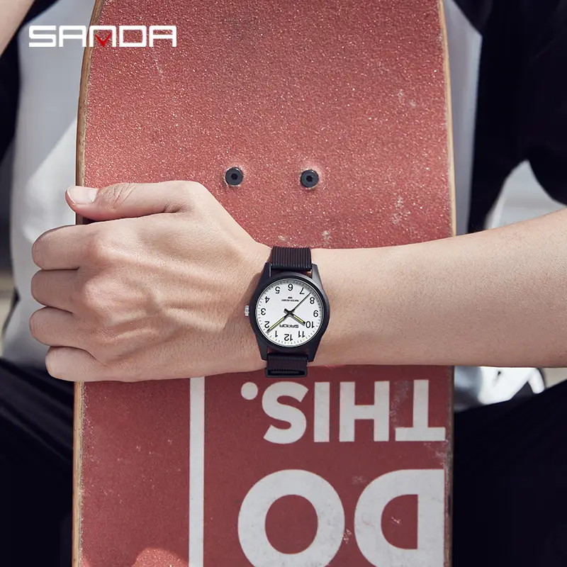 Sanda Live Explosions Quartz Watch Couple Small Dial Double Calendar Waterproof Watch - Image 33
