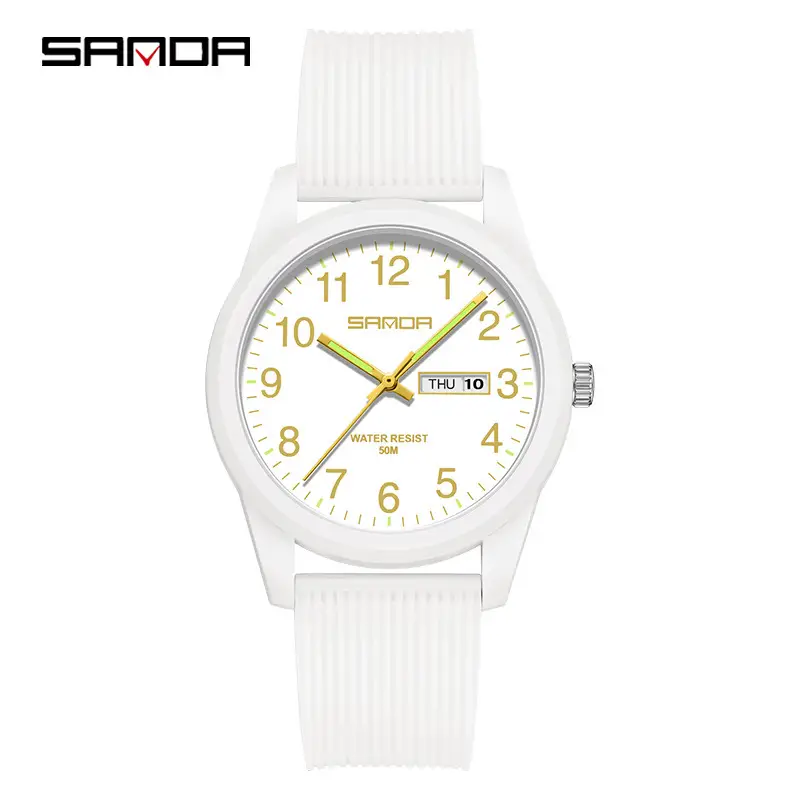 Sanda Live Explosions Quartz Watch Couple Small Dial Double Calendar Waterproof Watch - Image 10