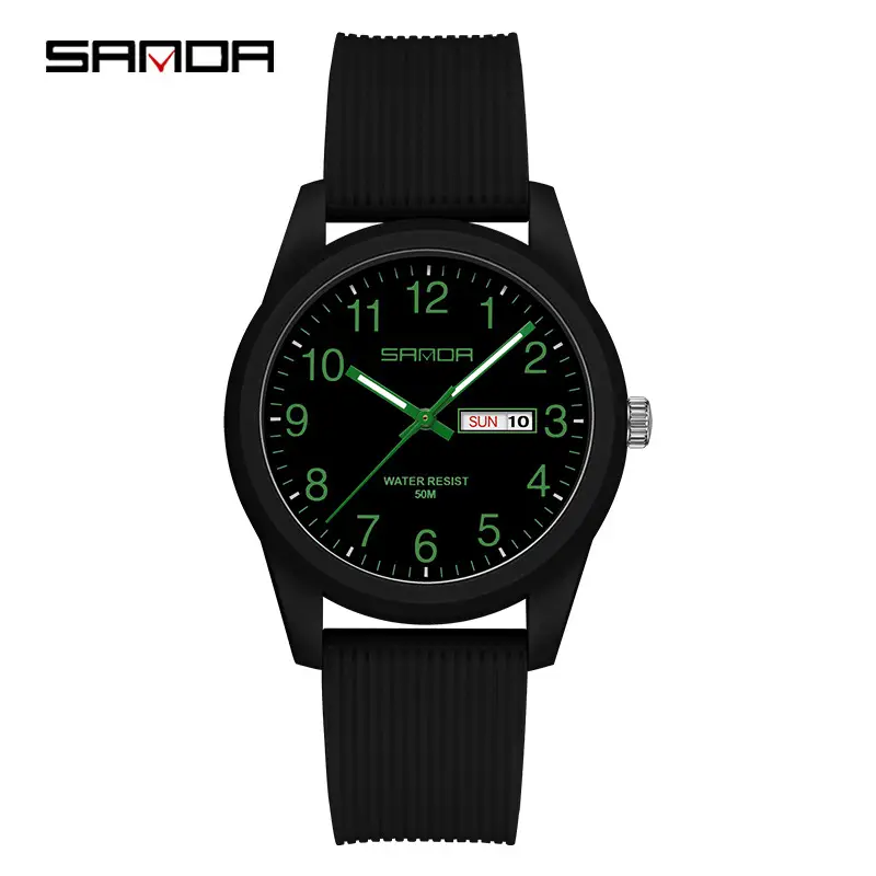 Sanda Live Explosions Quartz Watch Couple Small Dial Double Calendar Waterproof Watch - Image 12