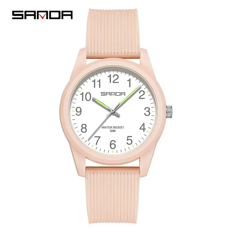 Sanda Live Explosions Quartz Watch Couple Small Dial Double Calendar Waterproof Watch - Image 30