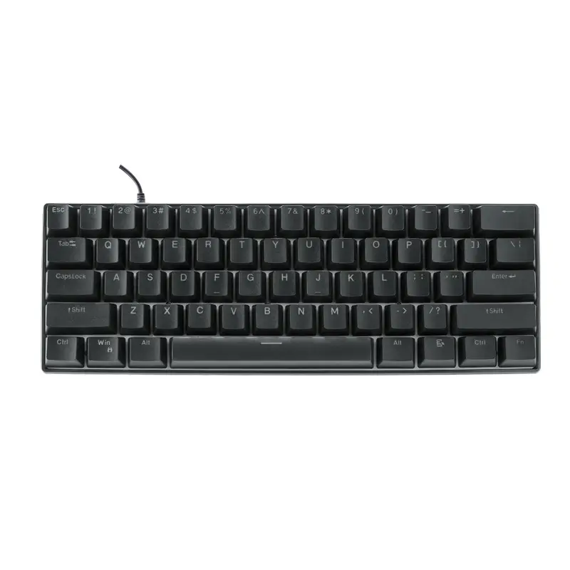 Special Wholesale Real Mechanical Keyboard Cross-Border Amazon 61 Keyboard 68 Keyboard Mixed Light Wired Green and Red Axis Game