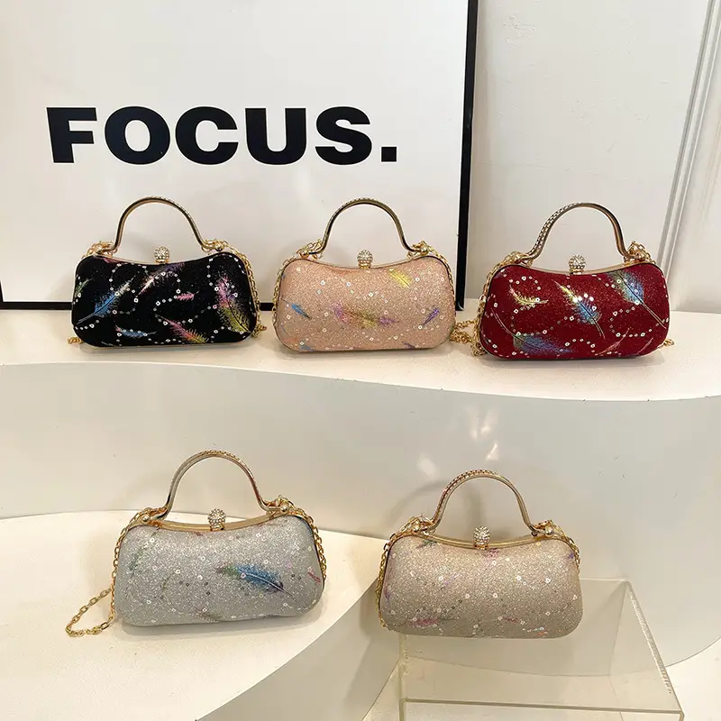 2025 Feather Sequin Crossbody Bag for Women - Image 6
