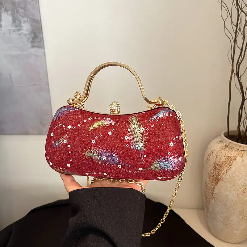 2025 Feather Sequin Crossbody Bag for Women - Image 7