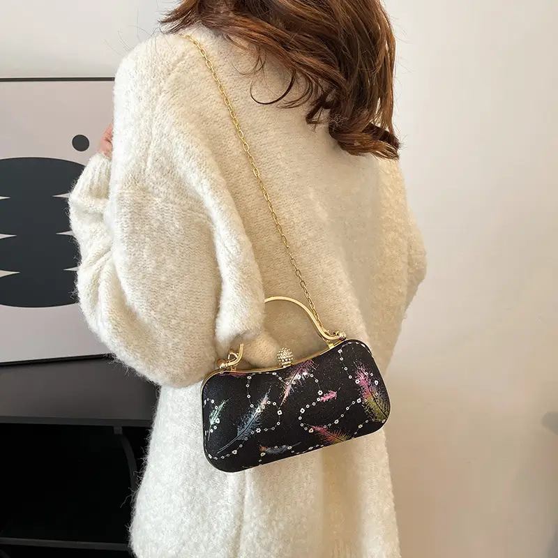 2025 Feather Sequin Crossbody Bag for Women - Image 9