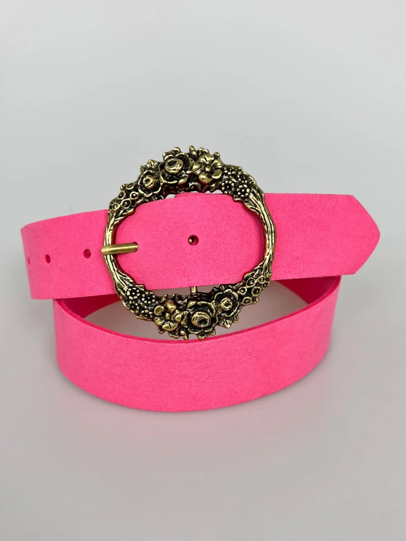 Deerskin Velvet Belt Candy Color Spring Summer — feature 1