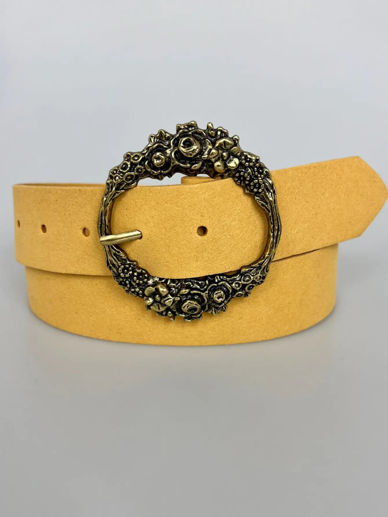 Deerskin Velvet Belt Candy Color Spring Summer — feature 14