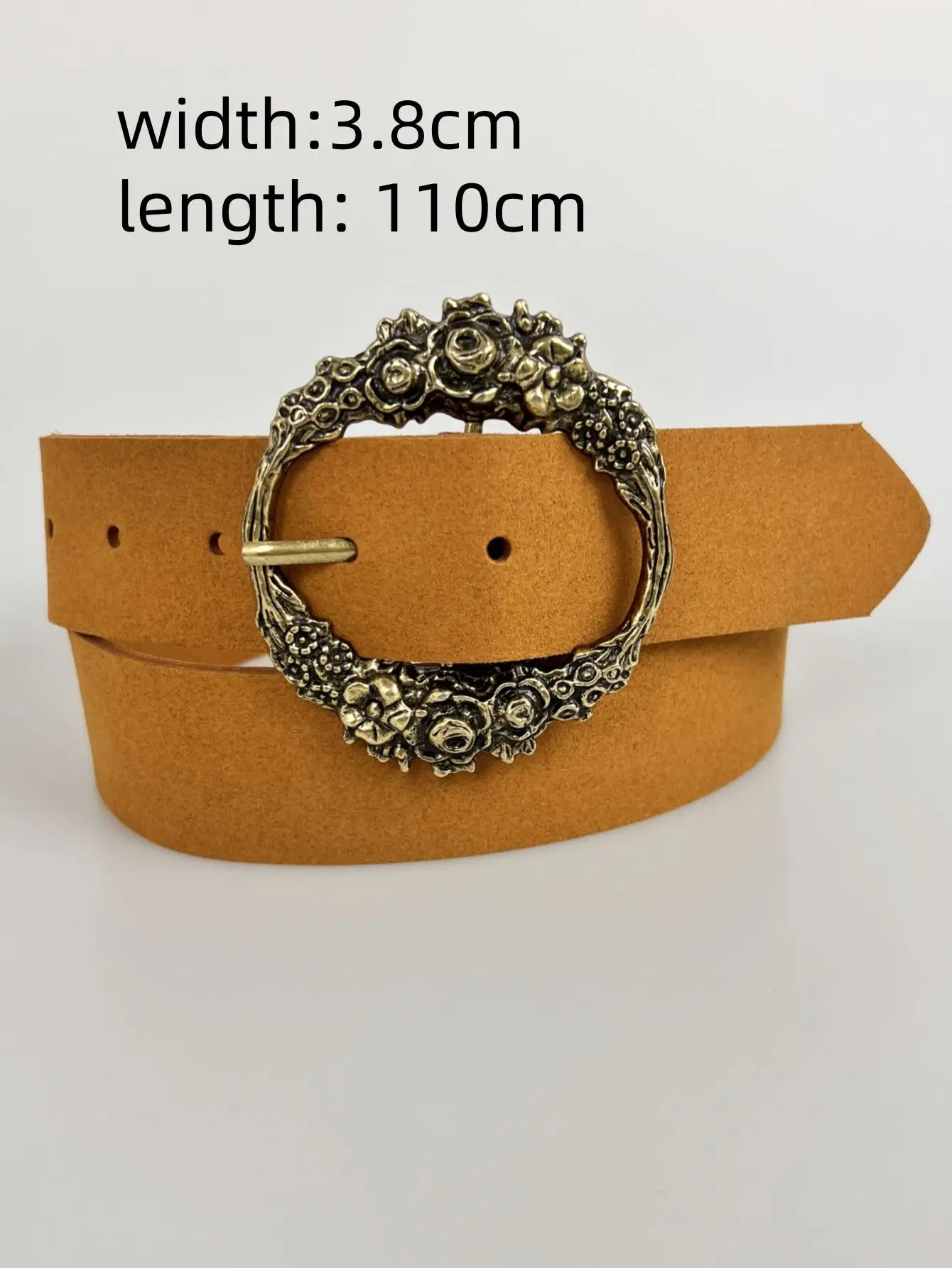 Deerskin Velvet Belt Candy Color Spring Summer - Image 4