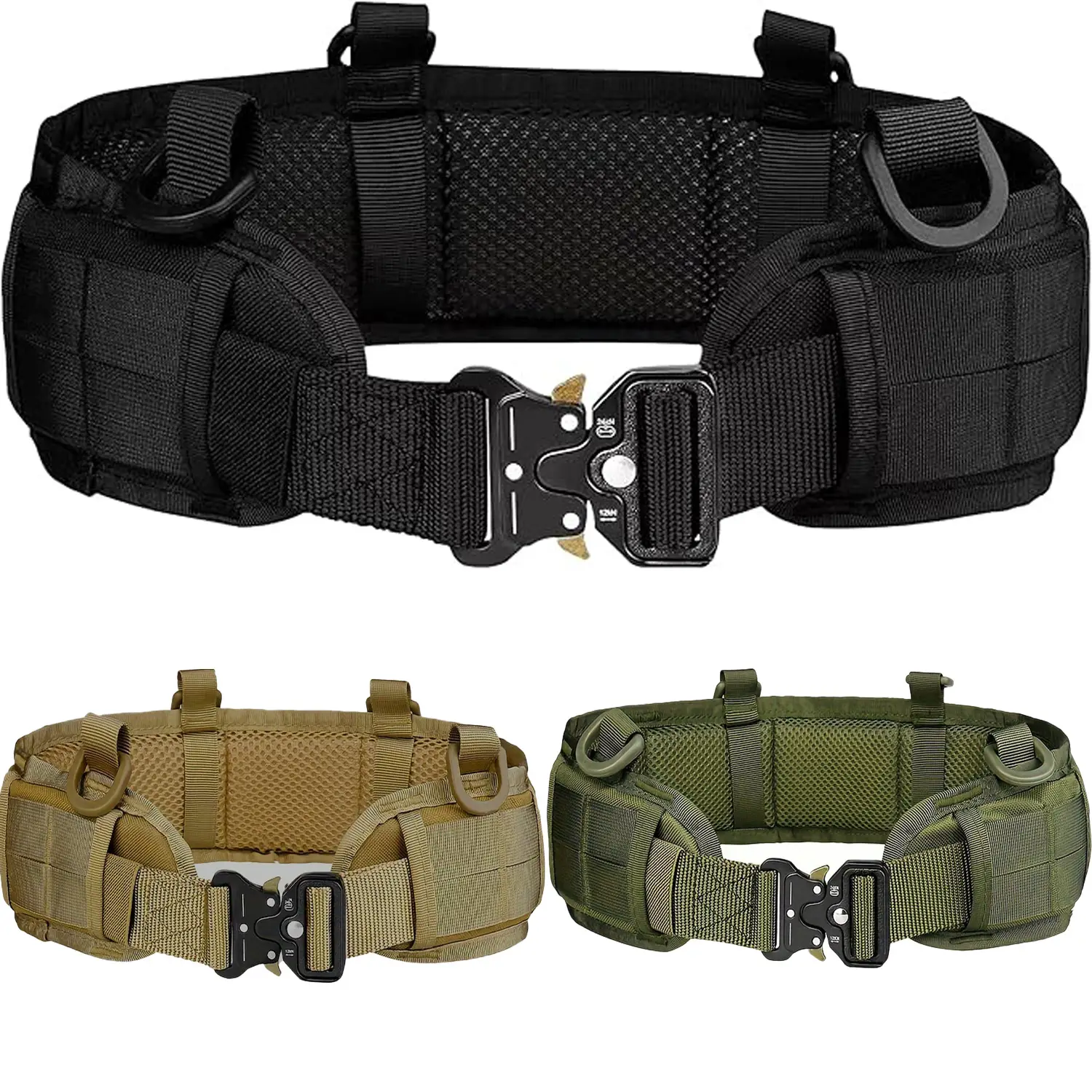 Cross Border Tactical Waist Belt Nylon Tan 10x10 - Image 7