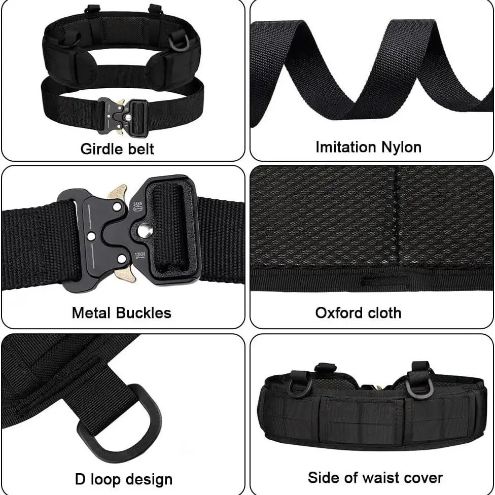 Cross Border Tactical Waist Belt Nylon Tan 10x10 - Image 9