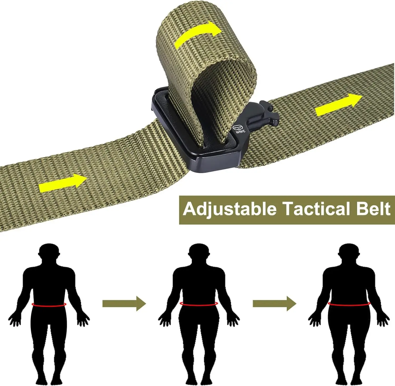 Cross Border Tactical Waist Belt Nylon Tan 10x10 — feature 5