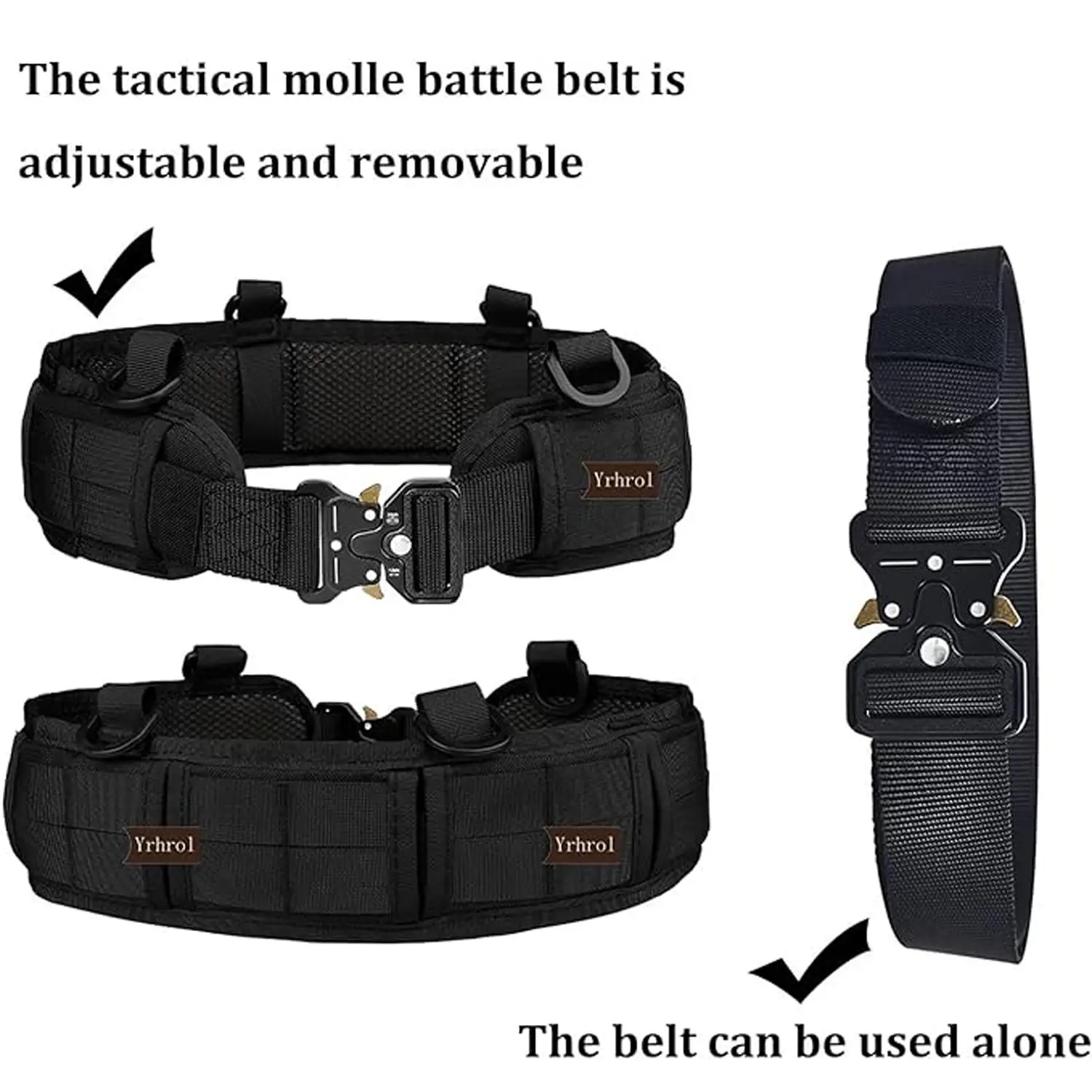 Cross Border Tactical Waist Belt Nylon Tan 10x10 — feature 7