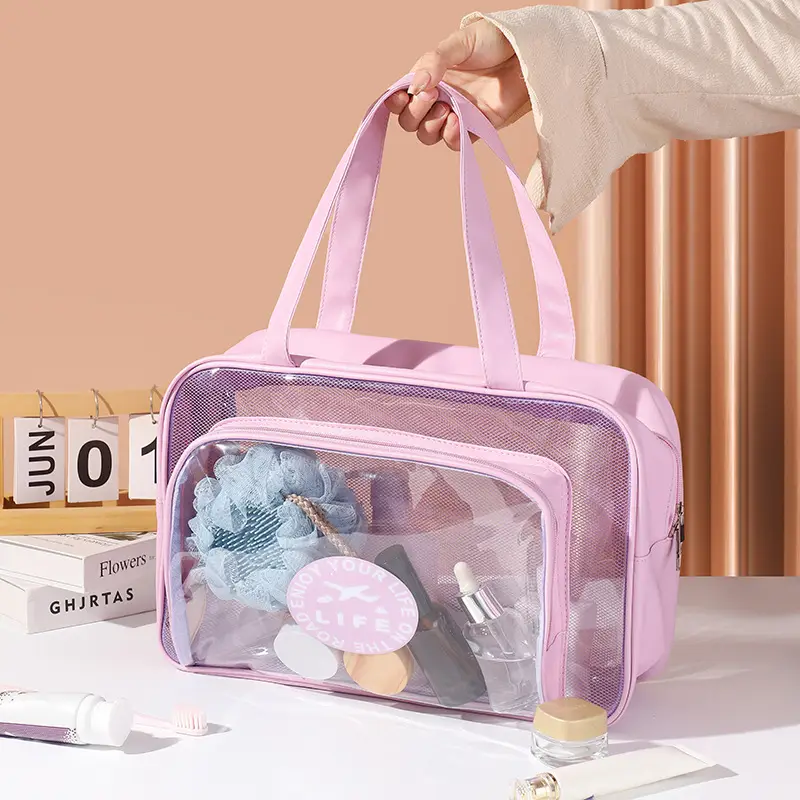 Portable PVC Wash Bag for Travel, Bath, Makeup & Luggage - Image 7