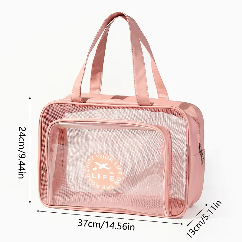 Portable PVC Wash Bag for Travel, Bath, Makeup & Luggage - Image 8