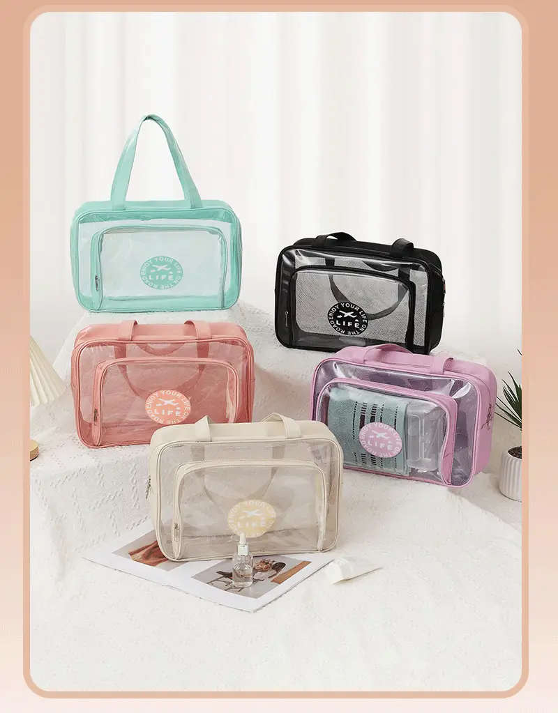 Portable PVC Wash Bag for Travel, Bath, Makeup & Luggage — feature 15