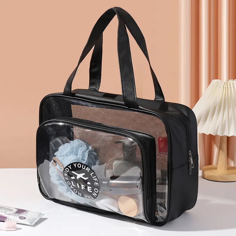 Portable PVC Wash Bag for Travel, Bath, Makeup & Luggage - Image 2