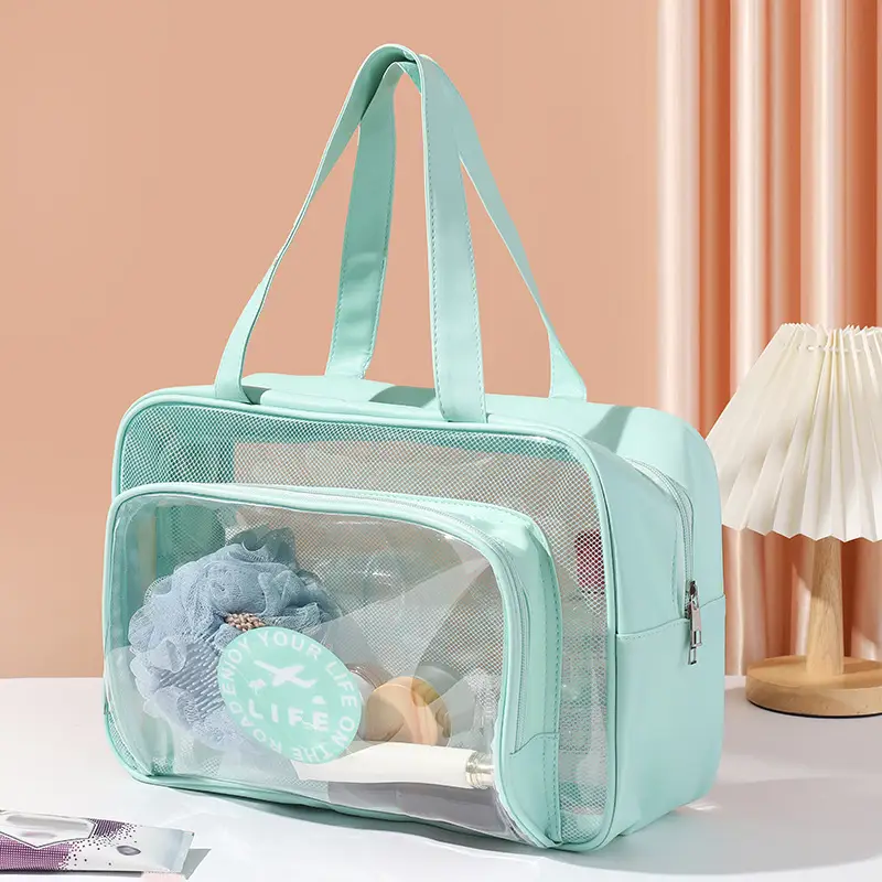 Portable PVC Wash Bag for Travel, Bath, Makeup & Luggage - Image 4