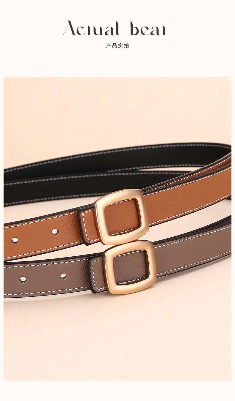 Women's Leather Belt with Palm Print, Korean Style, Decorative, Fashionable, Trendy, High-End Feel, Women's Belt — feature 14