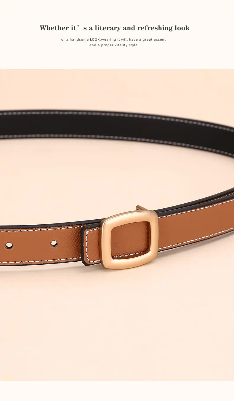 Women's Leather Belt with Palm Print, Korean Style, Decorative, Fashionable, Trendy, High-End Feel, Women's Belt — feature 15