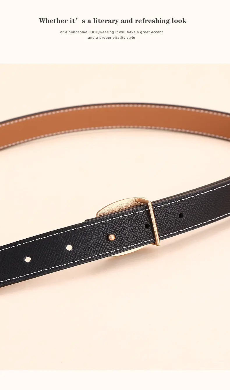 Women's Leather Belt with Palm Print, Korean Style, Decorative, Fashionable, Trendy, High-End Feel, Women's Belt — feature 16