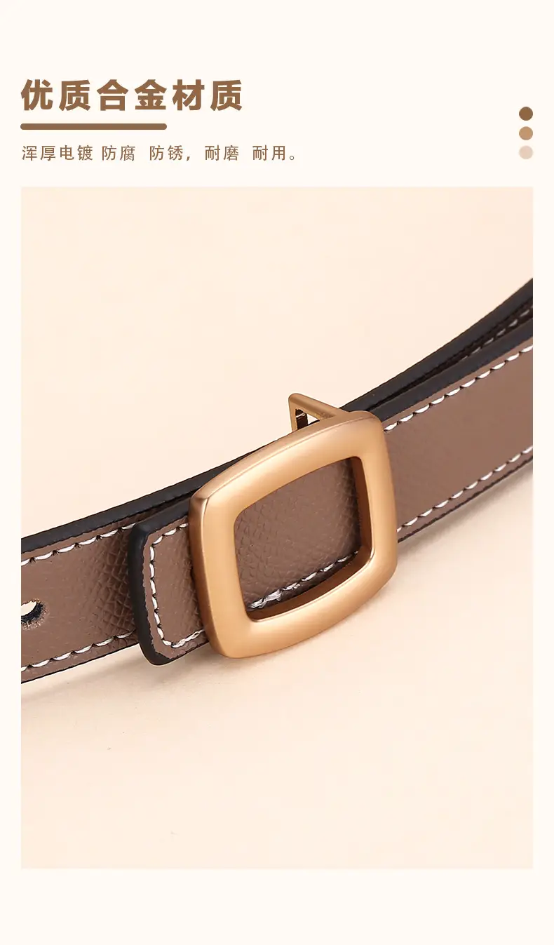 Women's Leather Belt with Palm Print, Korean Style, Decorative, Fashionable, Trendy, High-End Feel, Women's Belt — feature 6