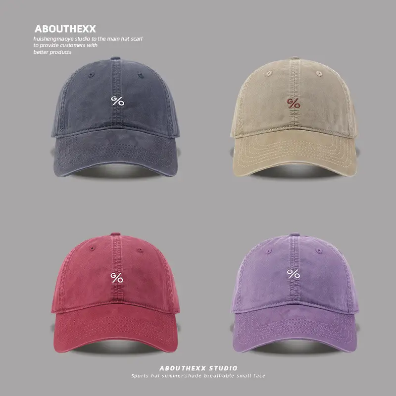 2025 Embroidered Baseball Caps Women Wide Brim Big Head