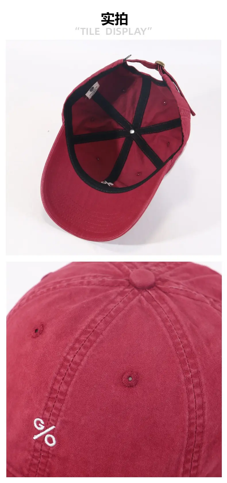 2025 Embroidered Baseball Caps Women Wide Brim Big Head — feature 13