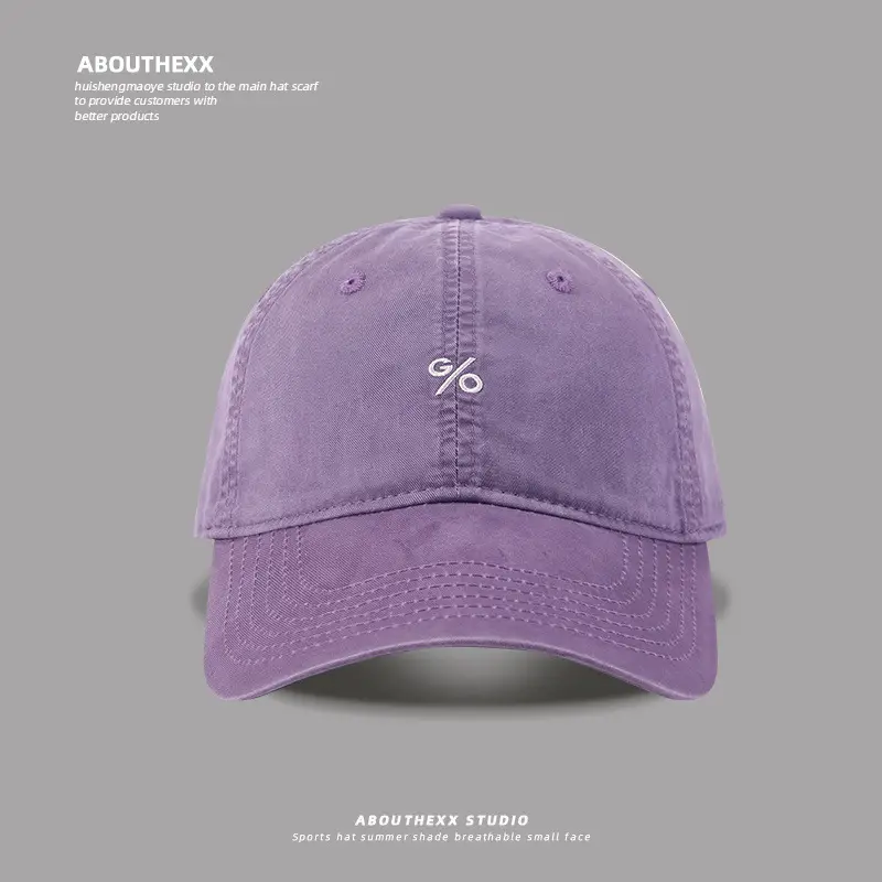 2025 Embroidered Baseball Caps Women Wide Brim Big Head