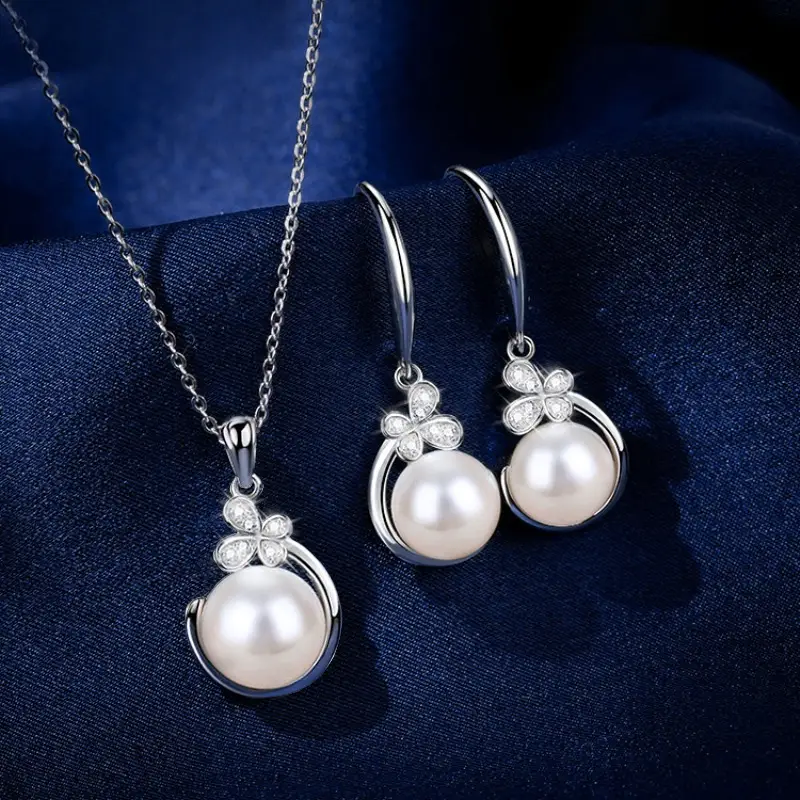 Luxury Pearl Earrings & Necklace Set for Women — feature 1