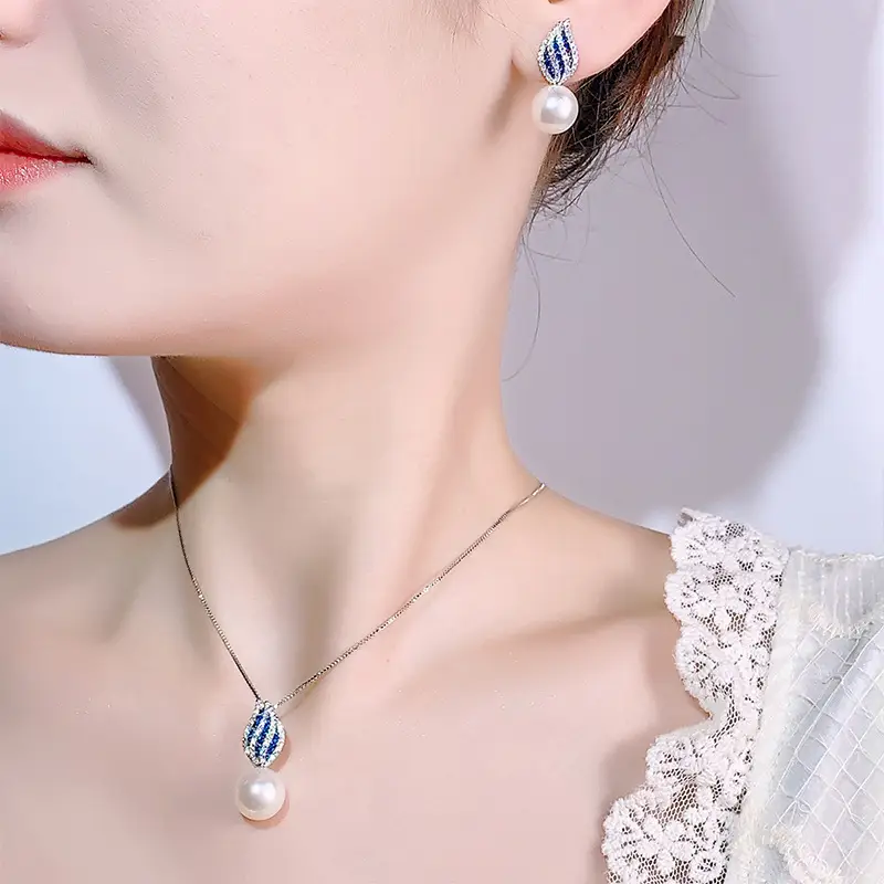Luxury Pearl Earrings & Necklace Set for Women — feature 12