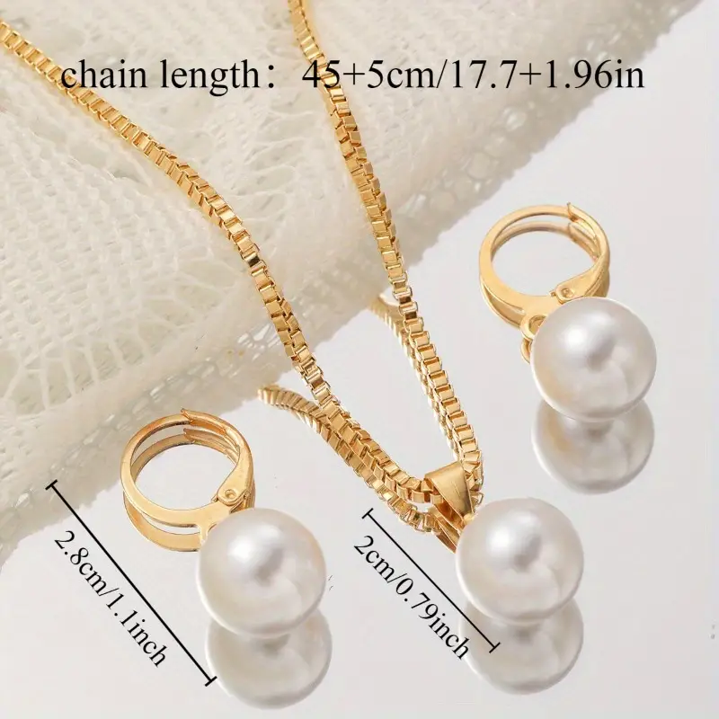 Luxury Pearl Earrings & Necklace Set for Women — feature 17