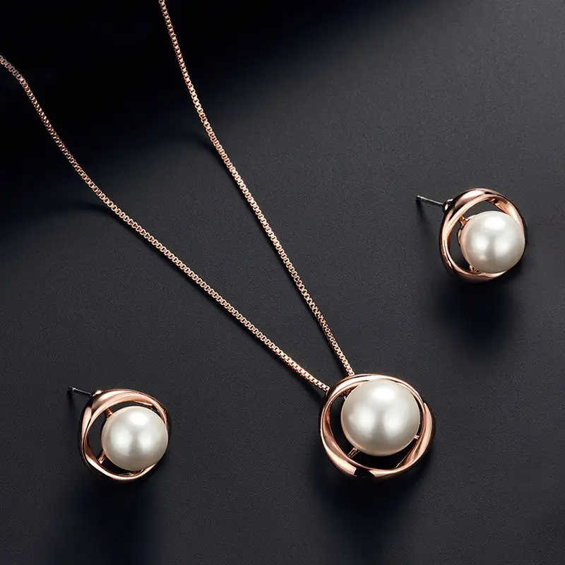 Luxury Pearl Earrings & Necklace Set for Women — feature 22