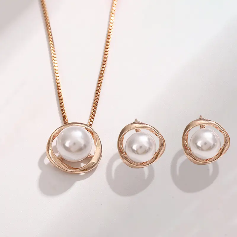 Luxury Pearl Earrings & Necklace Set for Women — feature 24