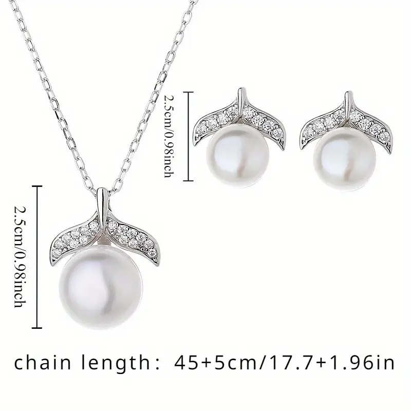 Luxury Pearl Earrings & Necklace Set for Women — feature 33