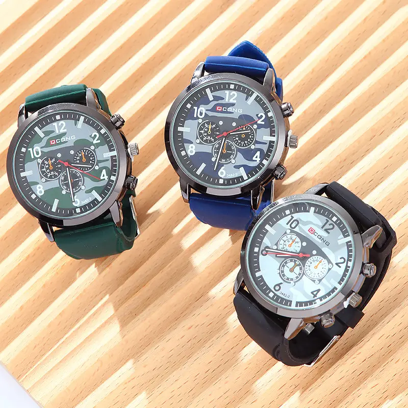 3 Pcs Fashionable Quartz Watches for Men Women — feature 1