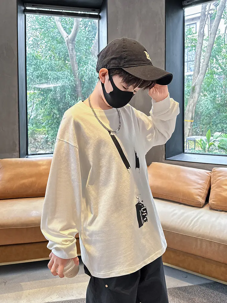 Spring Boys Long Sleeve T-Shirt Medium Large - Image 4