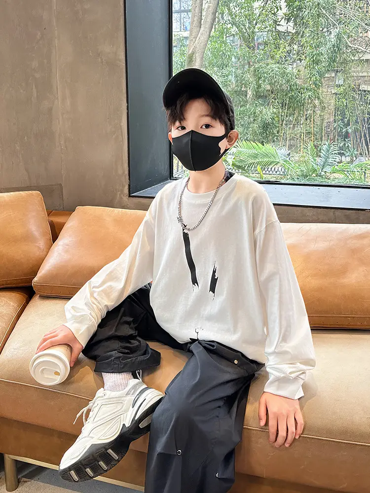 Spring Boys Long Sleeve T-Shirt Medium Large - Image 6