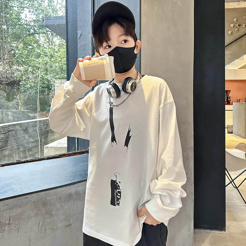 Spring Boys Long Sleeve T-Shirt Medium Large — feature 1
