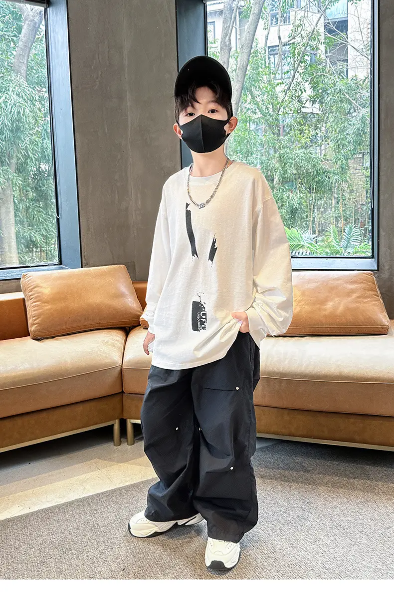 Spring Boys Long Sleeve T-Shirt Medium Large — feature 13