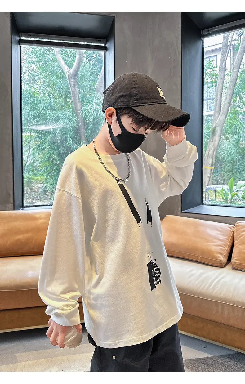 Spring Boys Long Sleeve T-Shirt Medium Large — feature 14