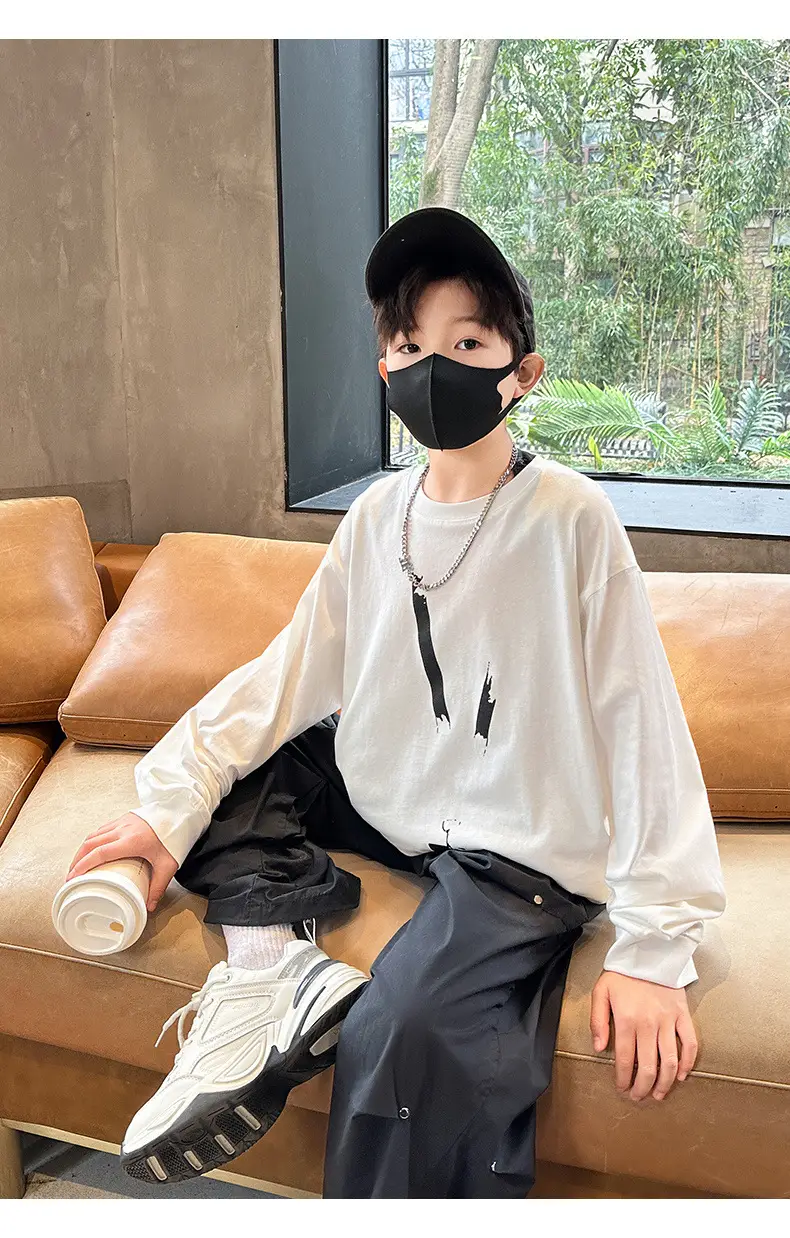 Spring Boys Long Sleeve T-Shirt Medium Large — feature 15