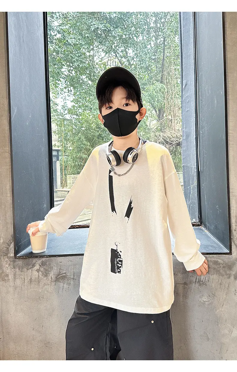 Spring Boys Long Sleeve T-Shirt Medium Large — feature 17