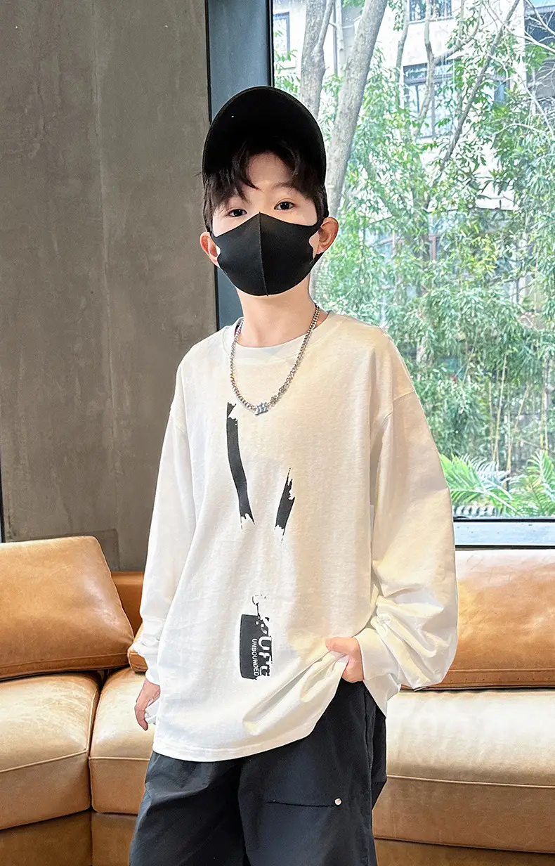 Spring Boys Long Sleeve T-Shirt Medium Large — feature 5