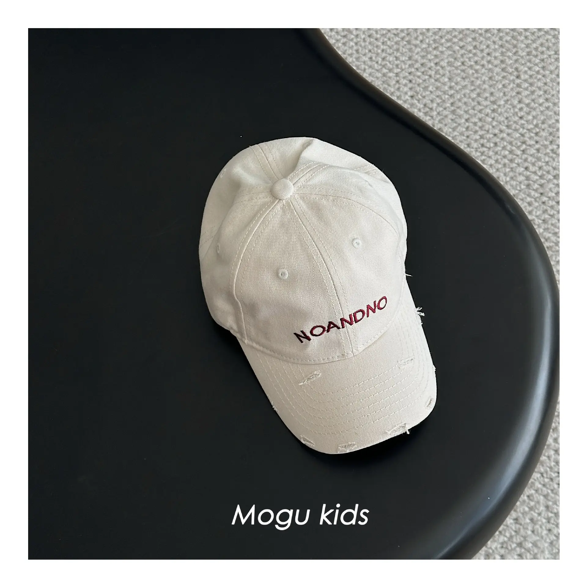 Mogu Kids Pink Cap Noramono Embroidered — feature 7