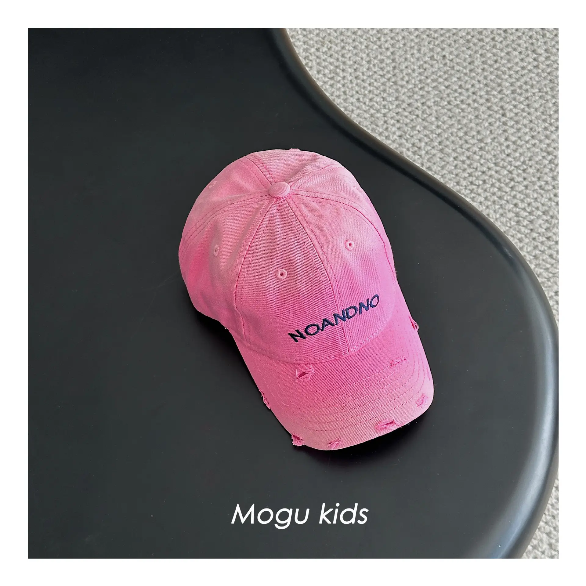 Mogu Kids Pink Cap Noramono Embroidered — feature 8