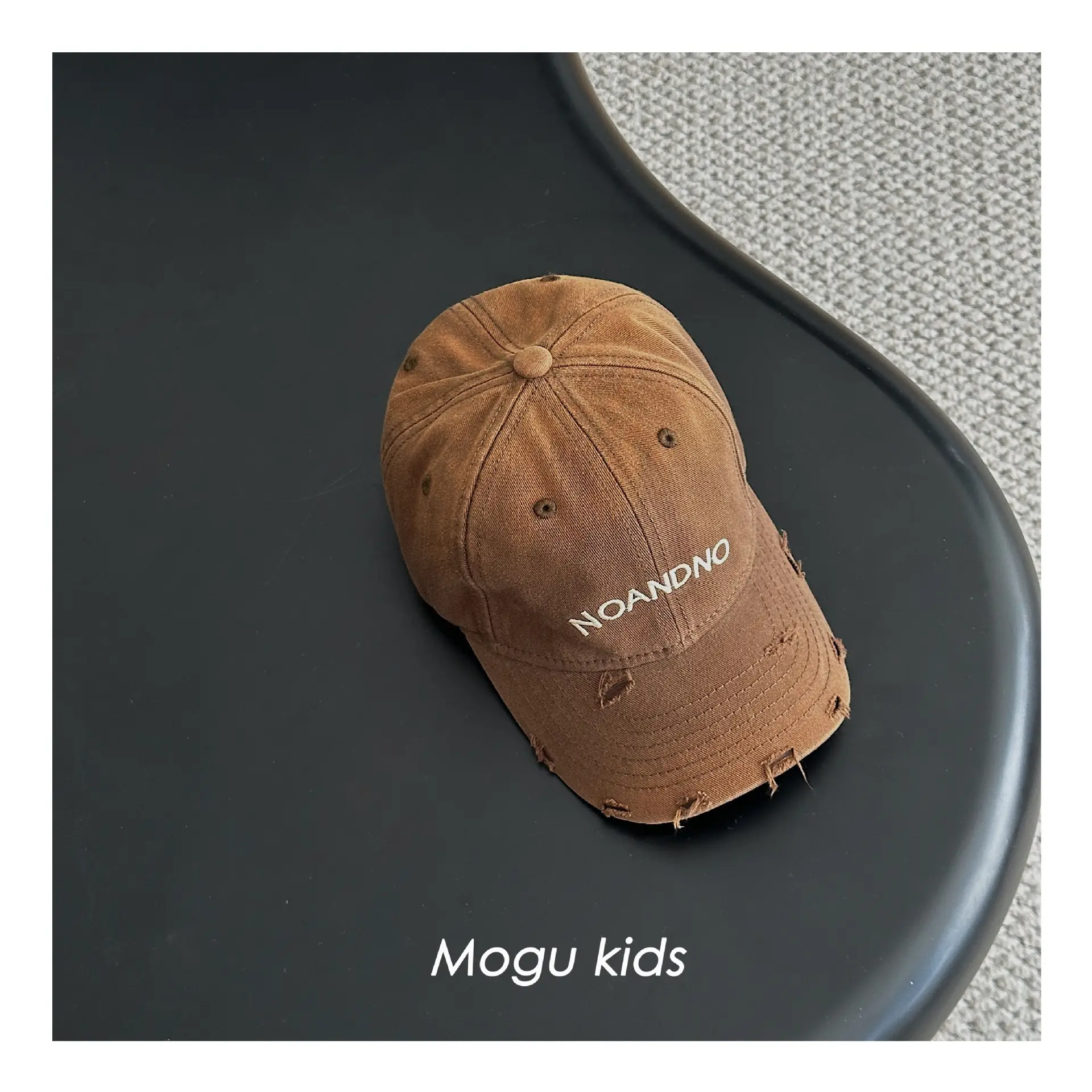 Mogu Kids Pink Cap Noramono Embroidered - Image 3
