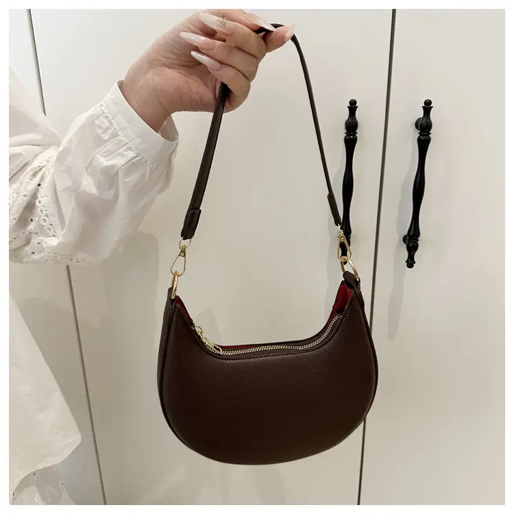 Crescent Underarm Bag Cream White Shoulder Crossbody — feature 16
