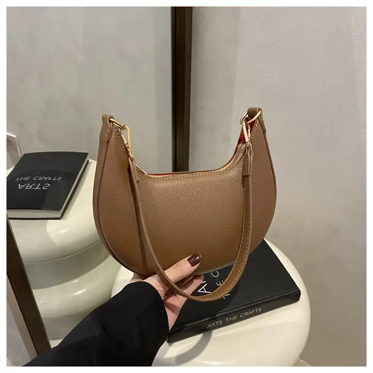 Crescent Underarm Bag Cream White Shoulder Crossbody — feature 21