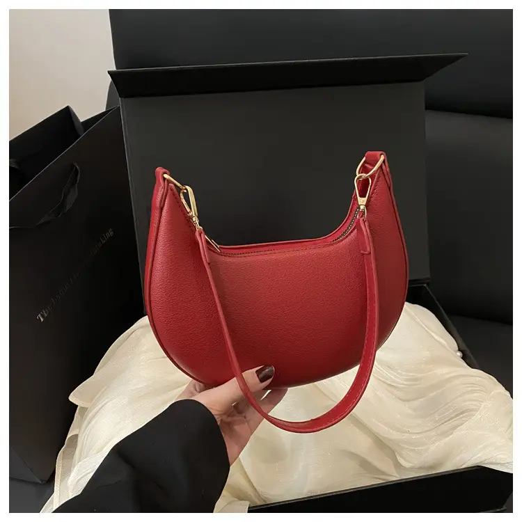 Crescent Underarm Bag Cream White Shoulder Crossbody — feature 22