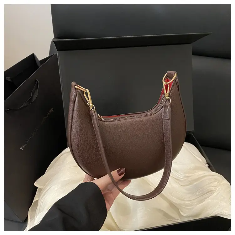 Crescent Underarm Bag Cream White Shoulder Crossbody — feature 24