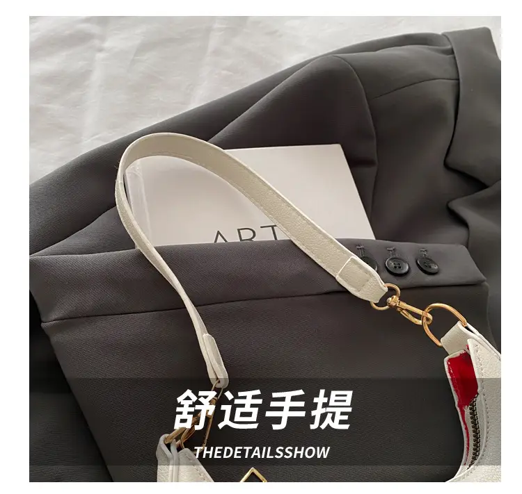Crescent Underarm Bag Cream White Shoulder Crossbody — feature 5